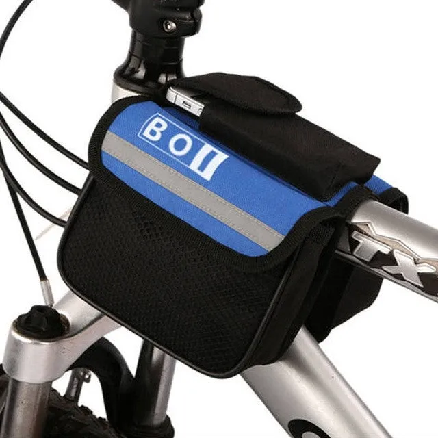 15* 11.5*5cm 2L Bicycle Cycling Bag Bike Top Tube Saddle Bag Bicycle Frame Pannier Bag Rack Bicycle Accessories BHU2