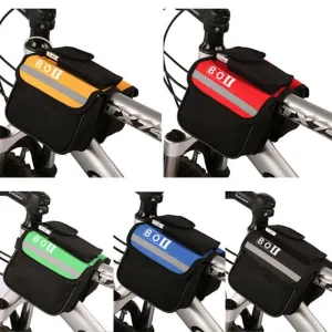 15* 11.5*5cm 2L Bicycle Cycling Bag Bike Top Tube Saddle Bag Bicycle Frame Pannier Bag Rack Bicycle Accessories BHU2