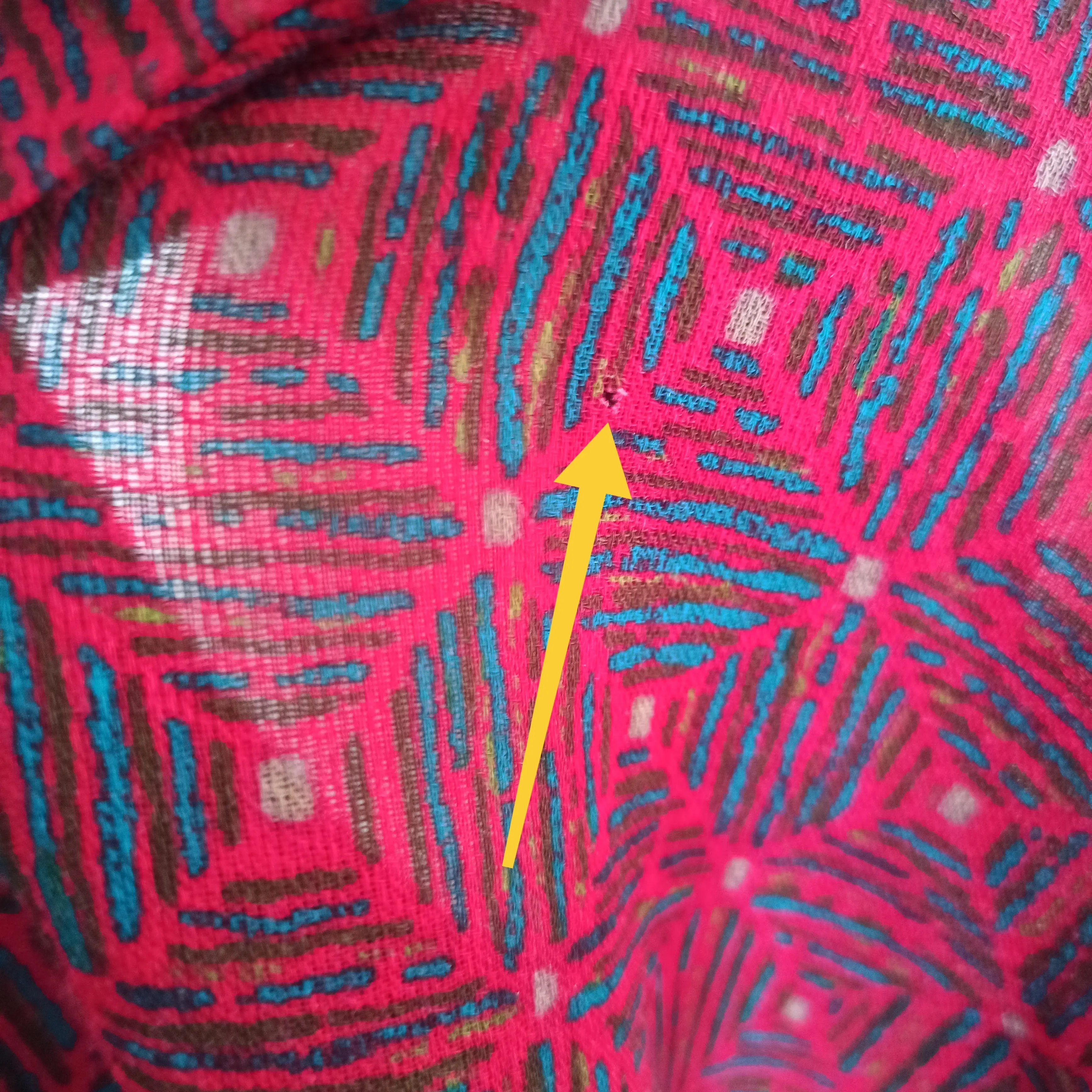 1950s 1960s - Gorgeous Abstract Crepe Top