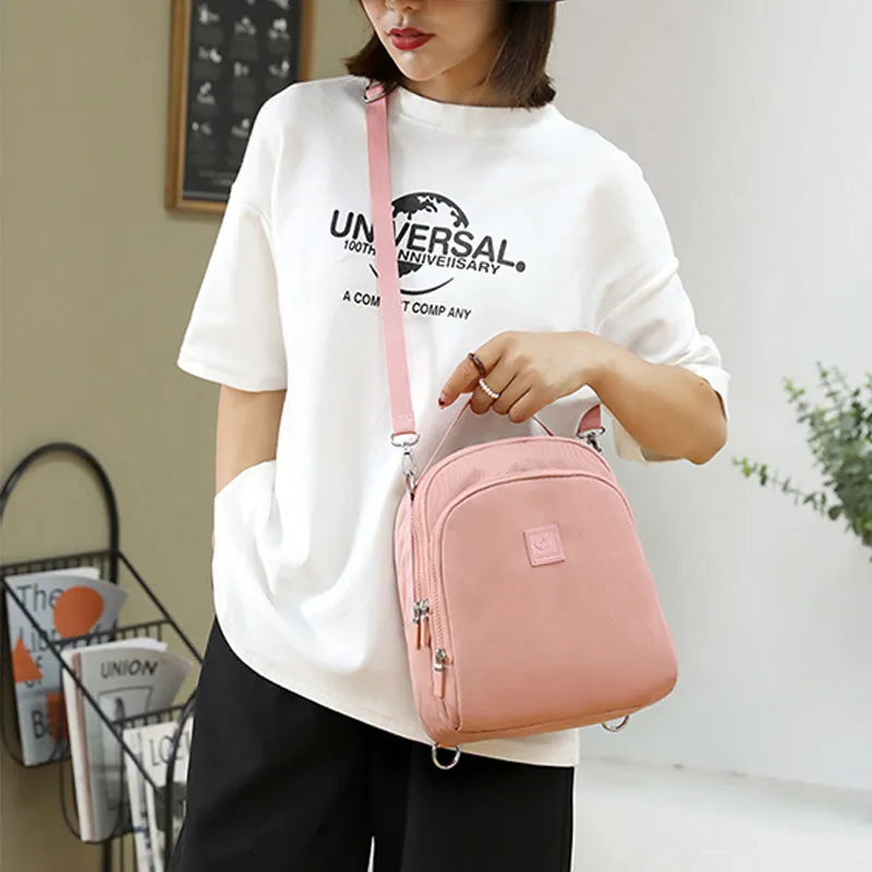 2 Way-use Waterproof Lightweight Casual Backpack Shoulder Bag