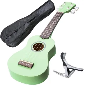 21" 4 String Ukulele Hawaiian Guitar Concert Music Show Talent Gift w/ Bag Tuner Green