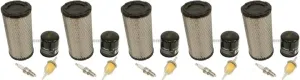 5 Pack Stens 785-687 Engine Maintenance Kit Fits E-Z-GO 611879