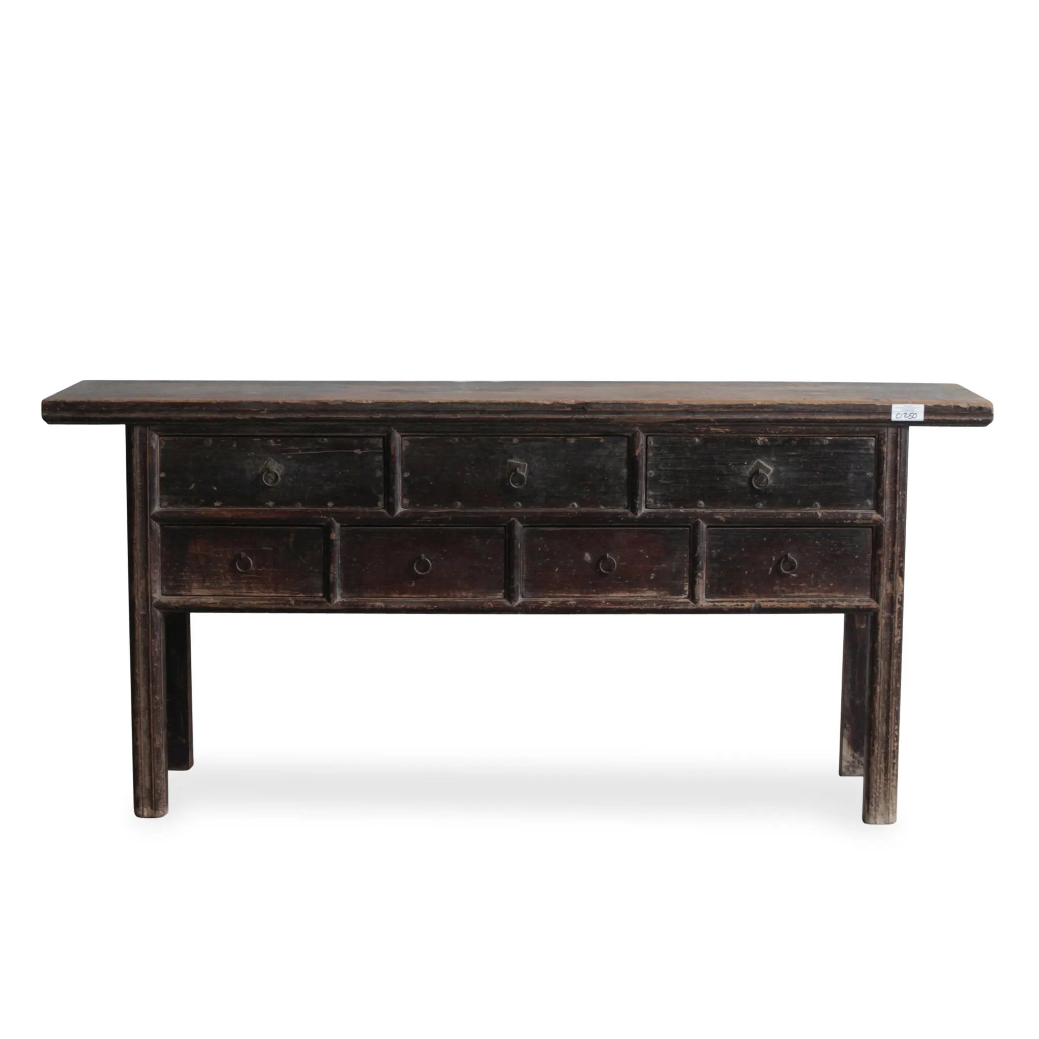7 Drawer Console Table From Shanxi - 19thC