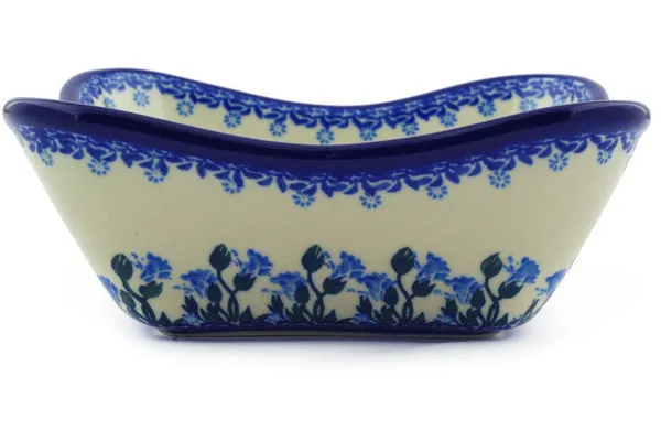 7" Cereal Bowl - Gorgeous Cerulean Blooms