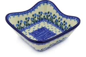 7" Cereal Bowl - Gorgeous Cerulean Blooms