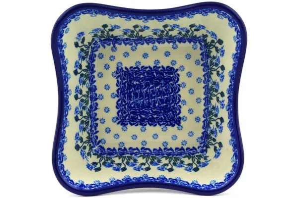 7" Cereal Bowl - Gorgeous Cerulean Blooms