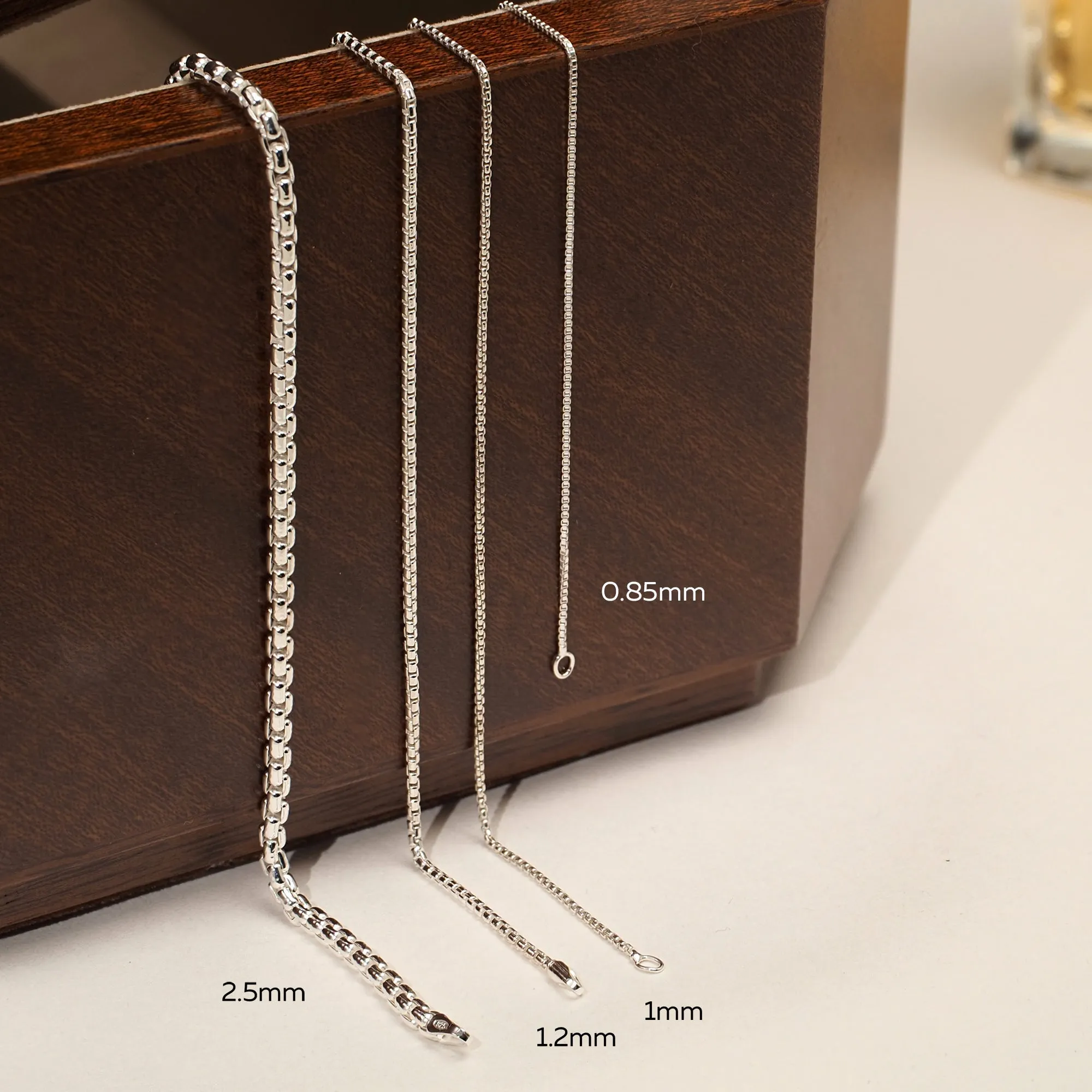 925 Sterling Silver Necklace (0.85mm)