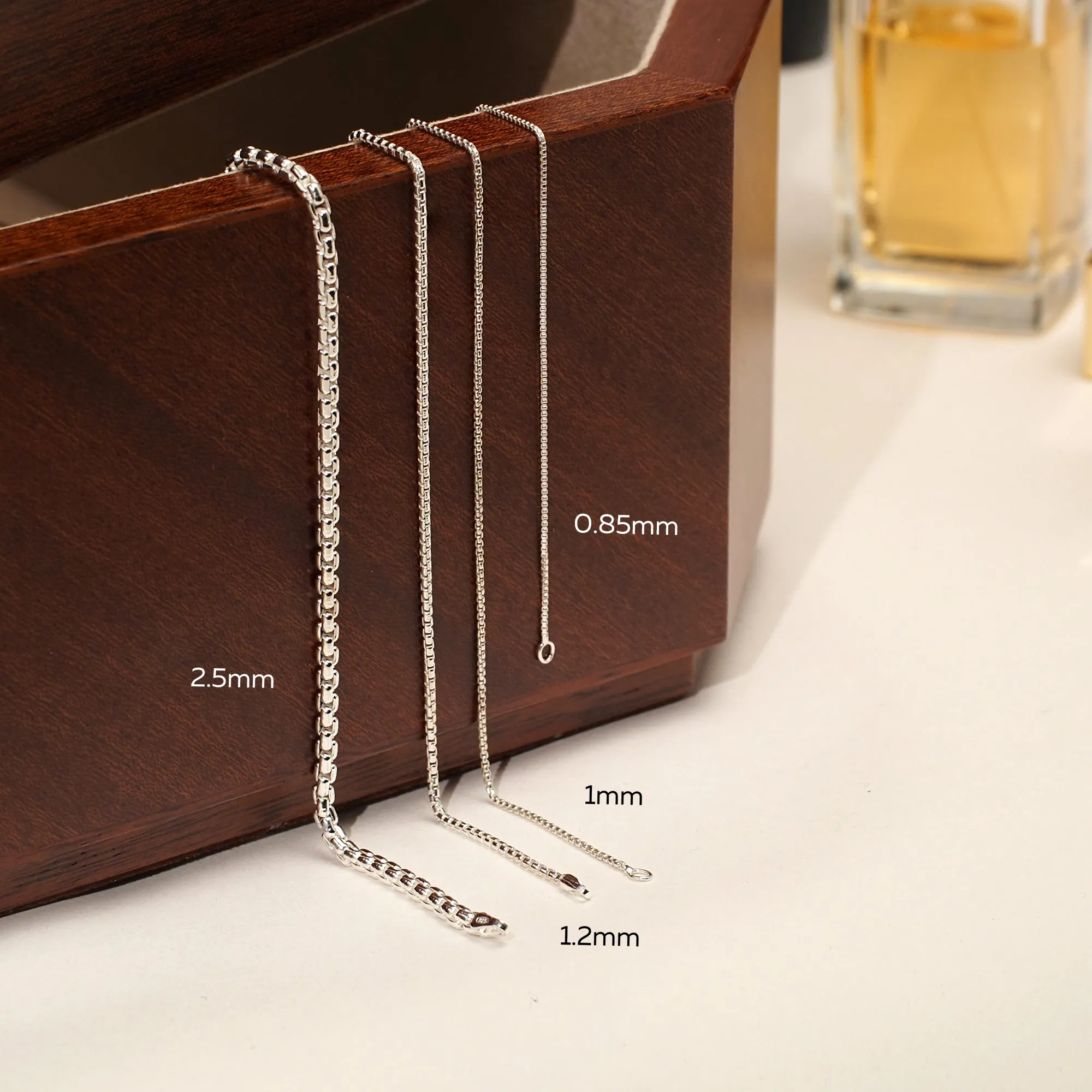 925 Sterling Silver Necklace (0.85mm)