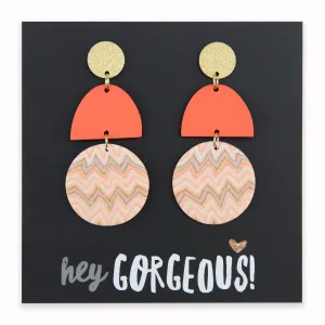 Acrylic & Polymer Dangles - 'Hey Gorgeous' - Chicago (11434)