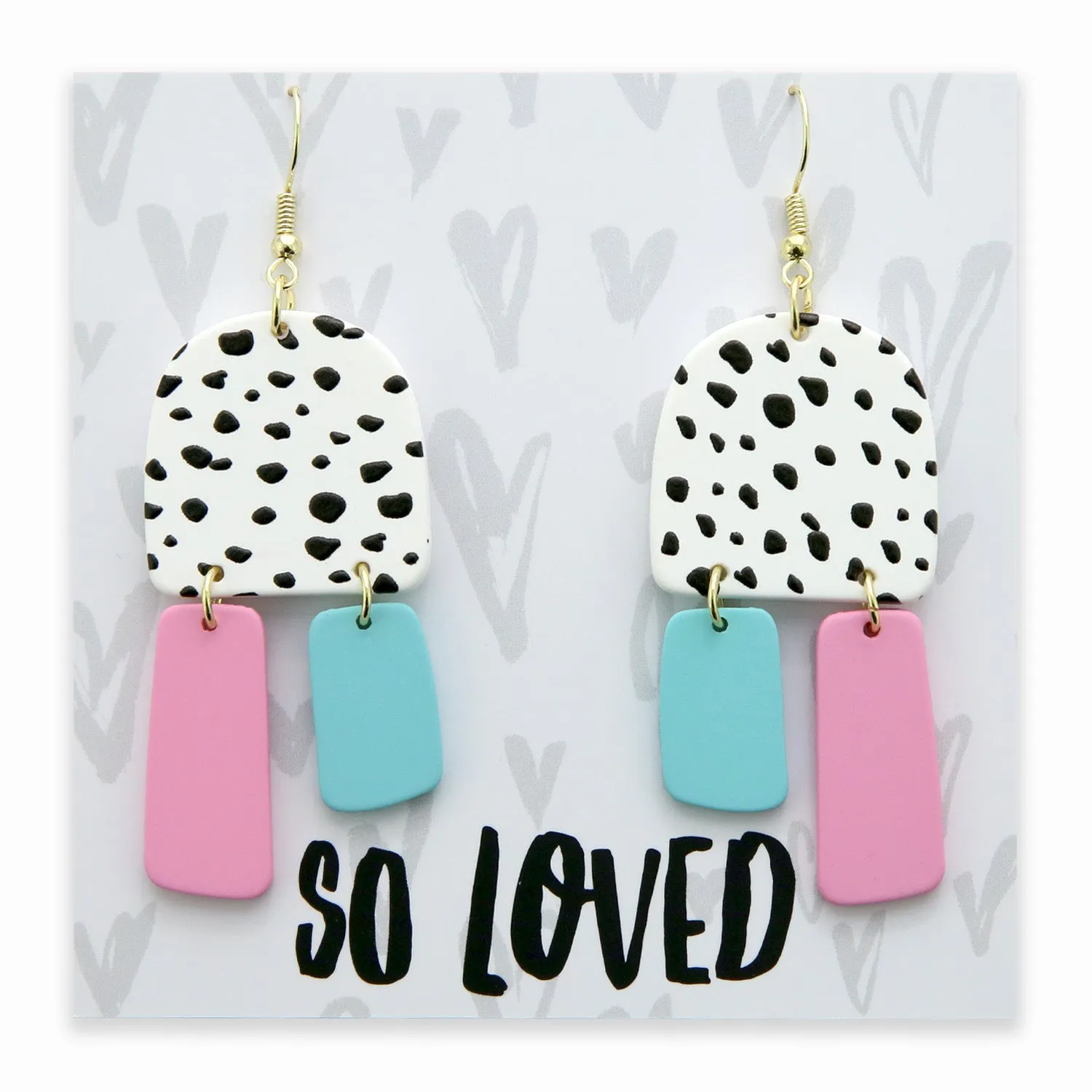 Acrylic Dangles - 'So Loved' - Houston (12622)