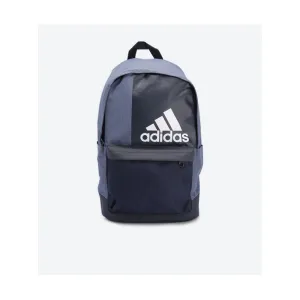 Adidas- Large Front Logo Details Zip Closure Backpack- Blue