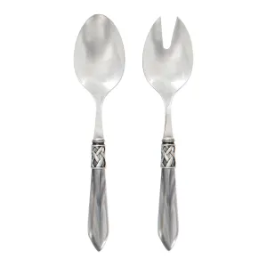 Aladdin Antique Light Gray Salad Server Set