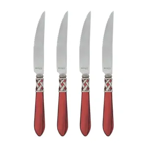 Aladdin Antique Red Steak Knives (Set of 4)