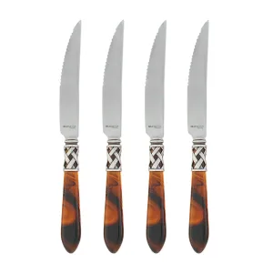Aladdin Antique Tortoiseshell Steak Knives (Set of 4)