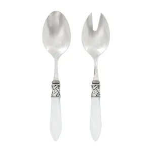 Aladdin Antique White Salad Server Set