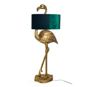 Antique Gold Flamingo Floor Lamp