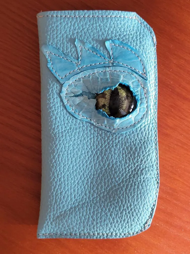 Archive Mini in Robins Egg Crocodile, Robins Egg Cowhide