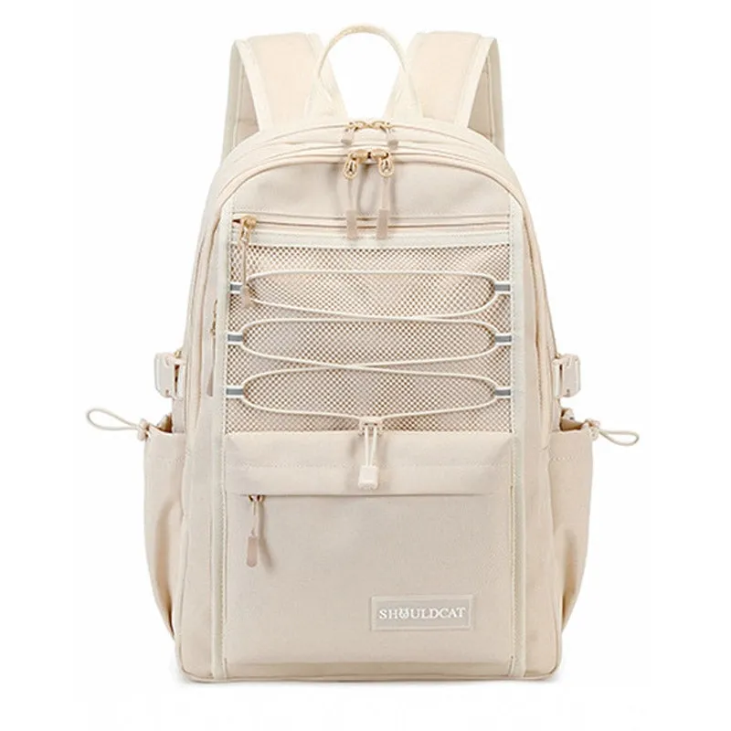 Backpack Middle School Bookbag Daypack with Clear Mesh