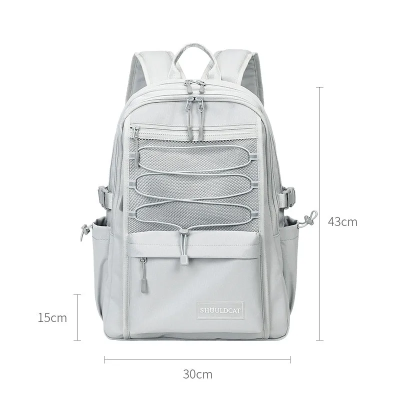 Backpack Middle School Bookbag Daypack with Clear Mesh