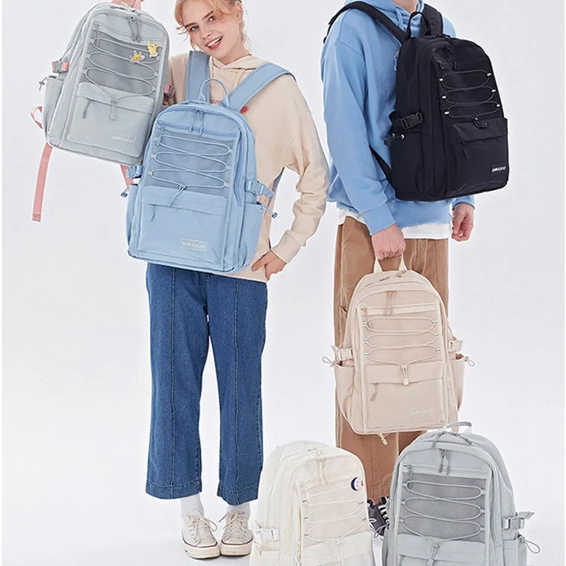 Backpack Middle School Bookbag Daypack with Clear Mesh