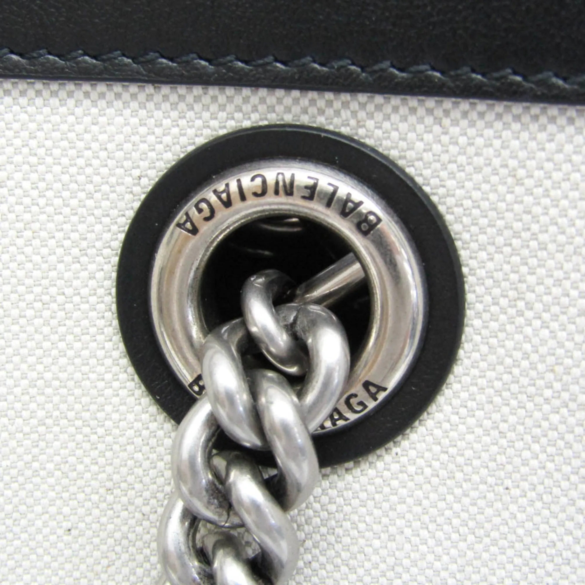 Balenciaga Cabas White Canvas Bag