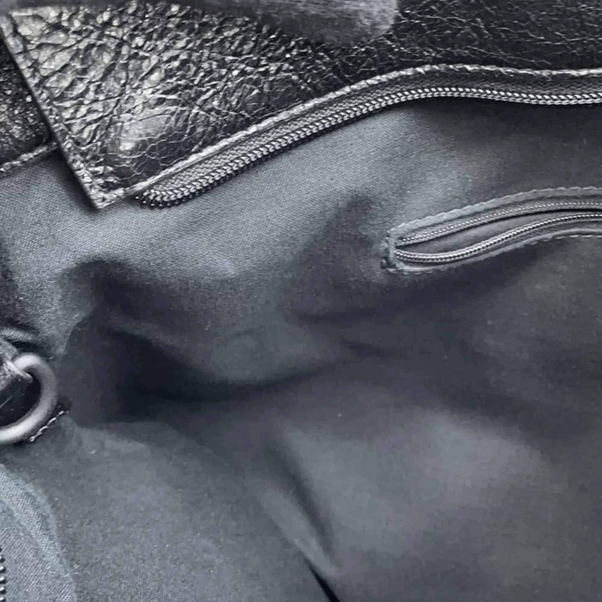 Balenciaga Explorer Black Leather Bag