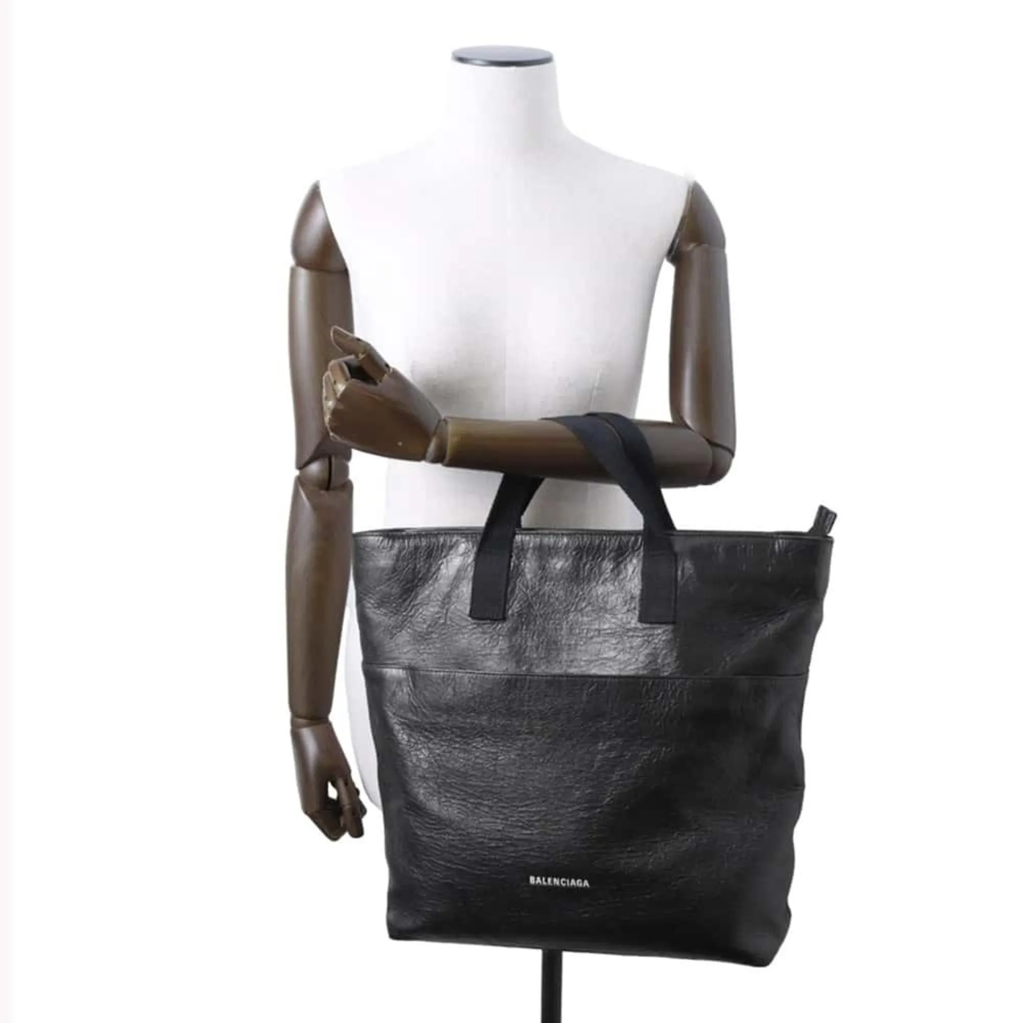 Balenciaga Explorer Black Leather Bag
