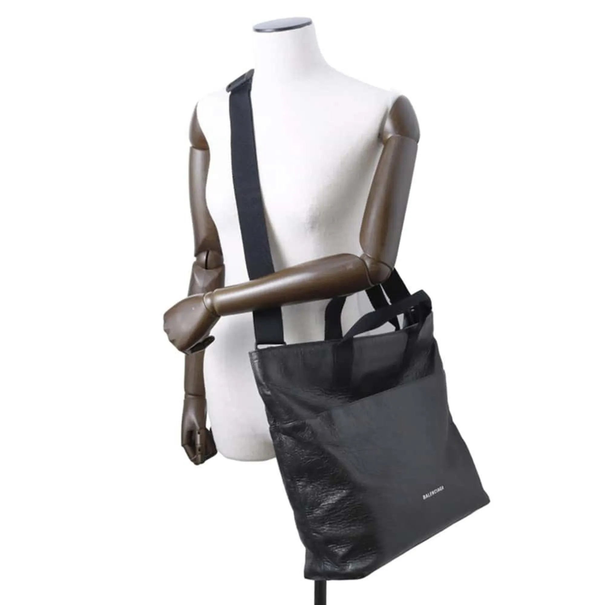 Balenciaga Explorer Black Leather Bag