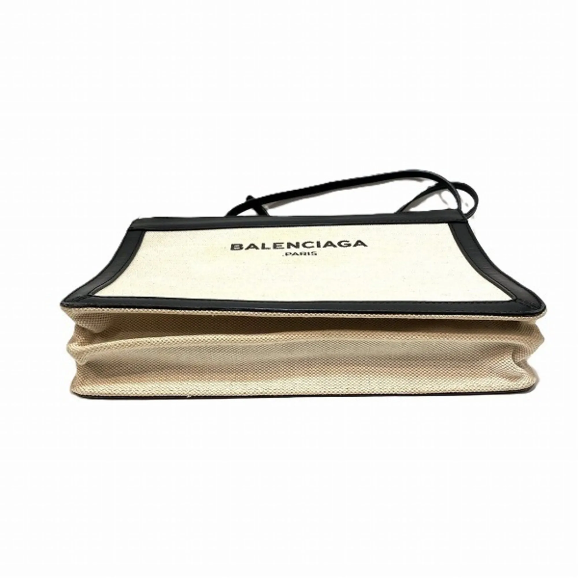 Balenciaga Navy pouch Beige Canvas Bag
