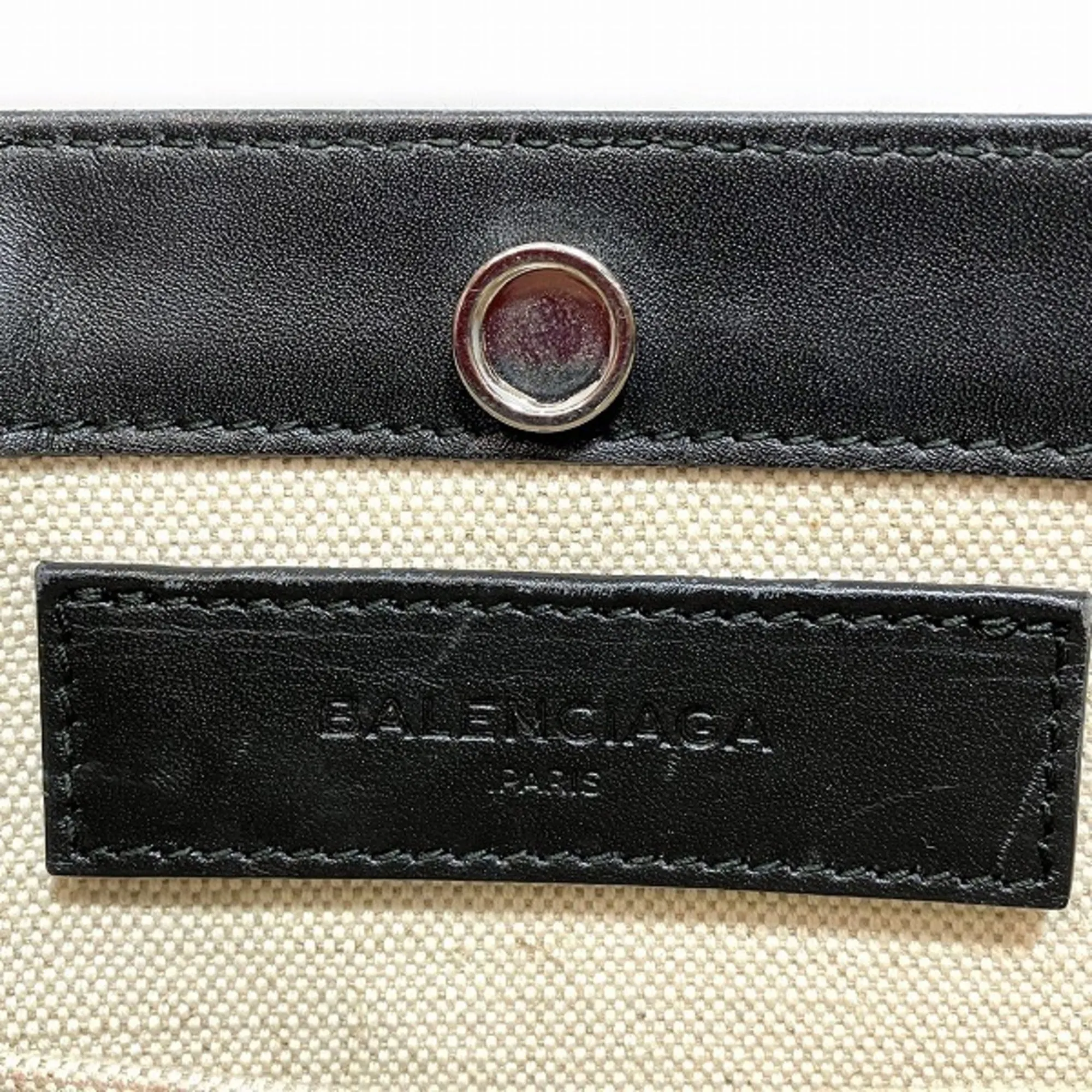 Balenciaga Navy pouch Beige Canvas Bag