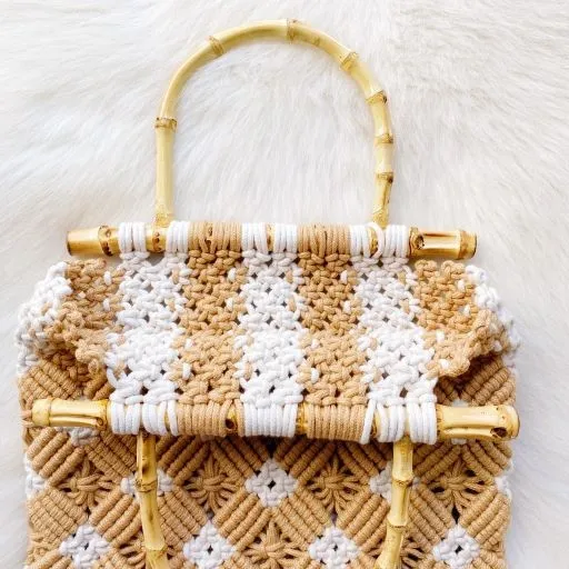 Bamboo Weaved Shopping Tote / Handbag