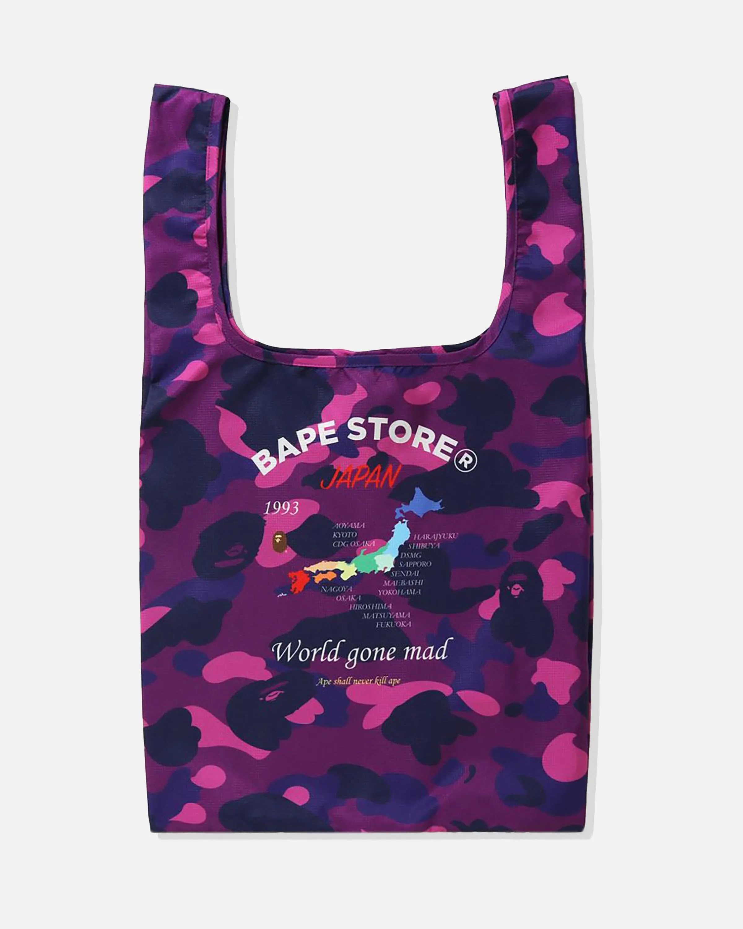 BAPE COLOR CAMO SHOPPING BAG L
