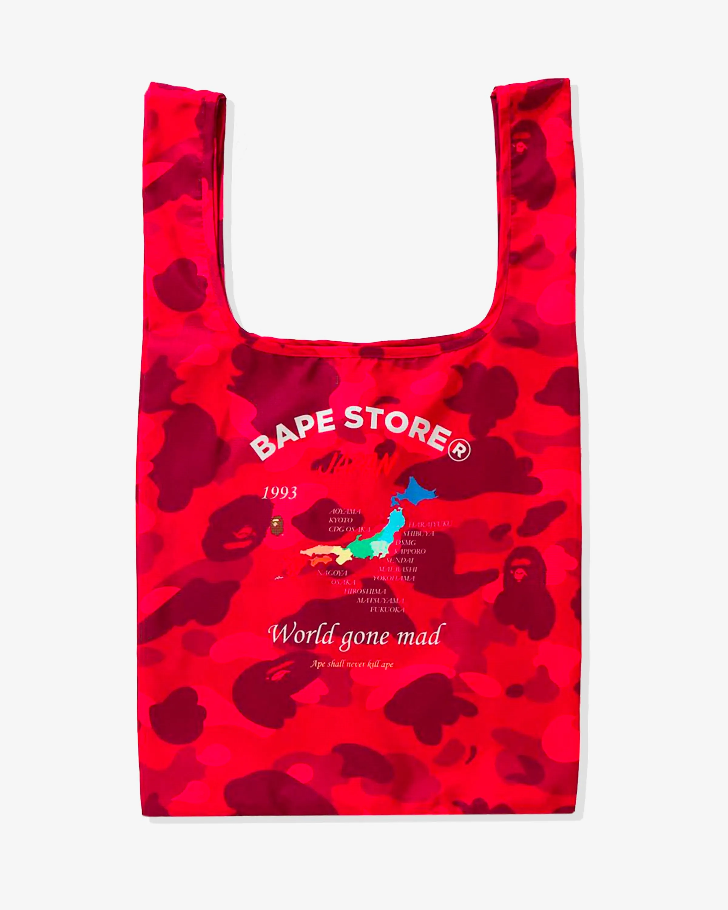BAPE COLOR CAMO SHOPPING BAG L
