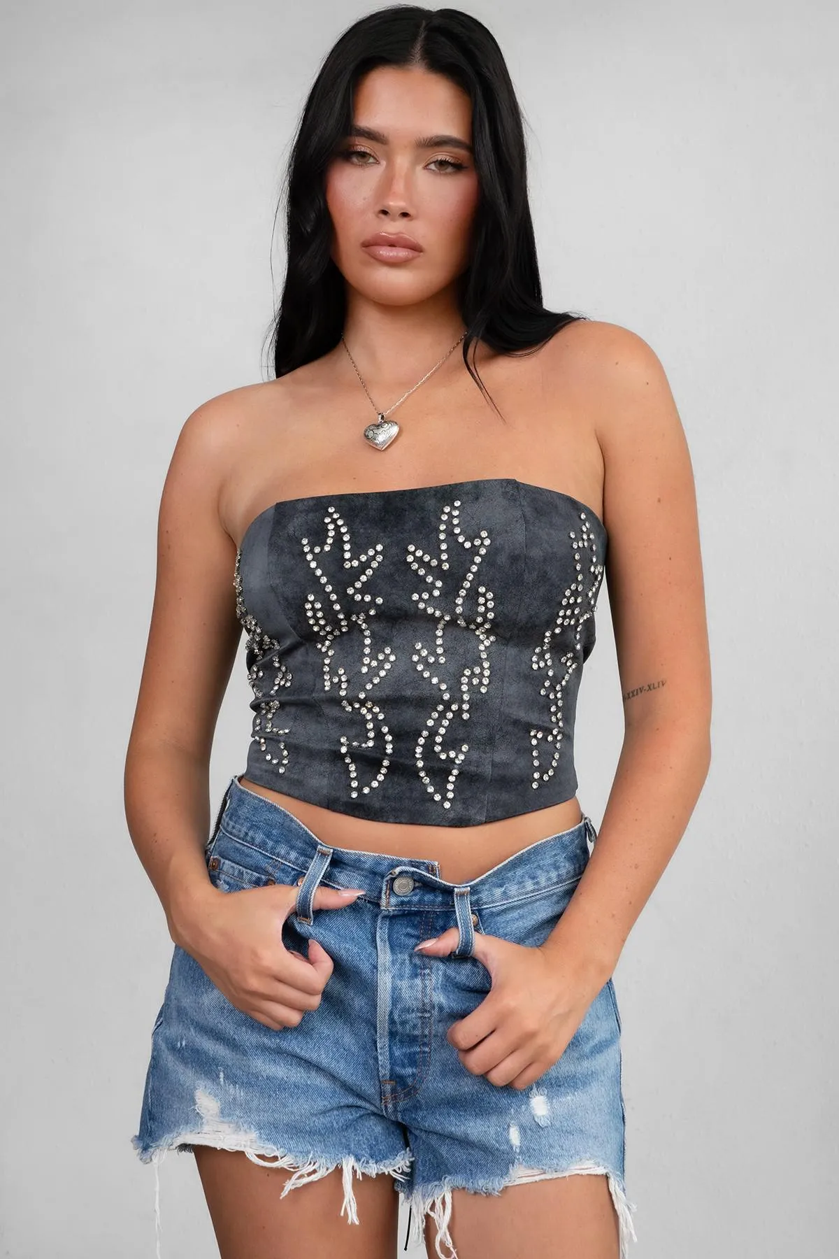 Beckee Rhinestone Corset