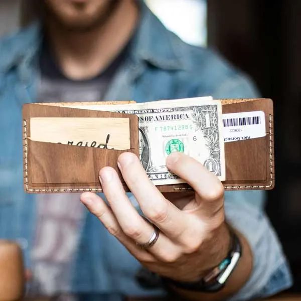 Bifold Wood Wallet