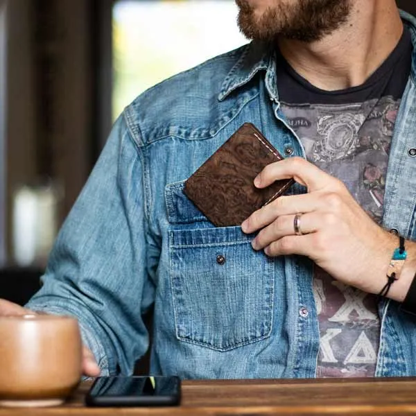Bifold Wood Wallet