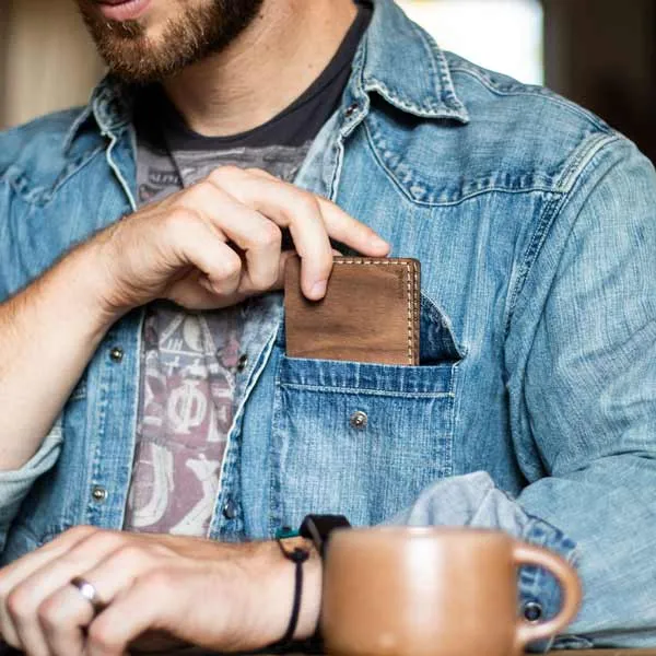 Bifold Wood Wallet