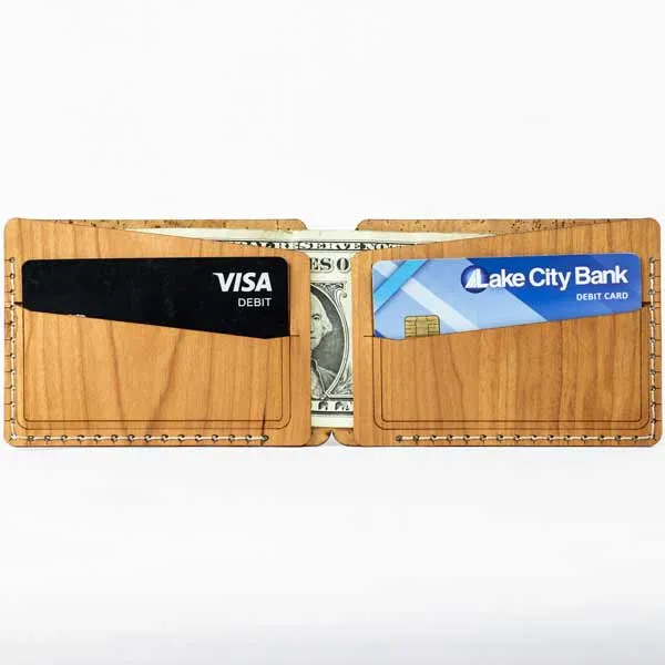 Bifold Wood Wallet