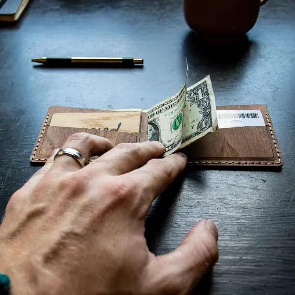 Bifold Wood Wallet