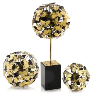Black/gold Leaf Swatch