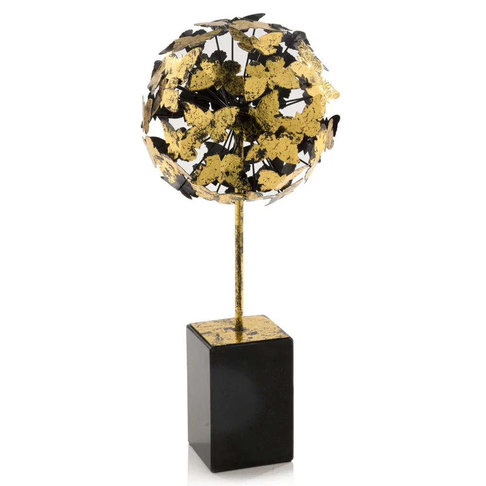 Black/gold Leaf Swatch