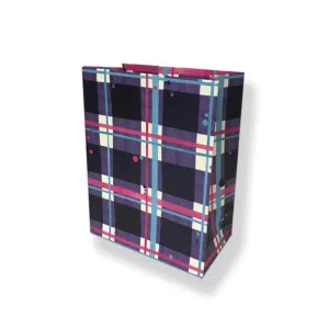 Blaeberry Tartan Medium Paper Gift Bag