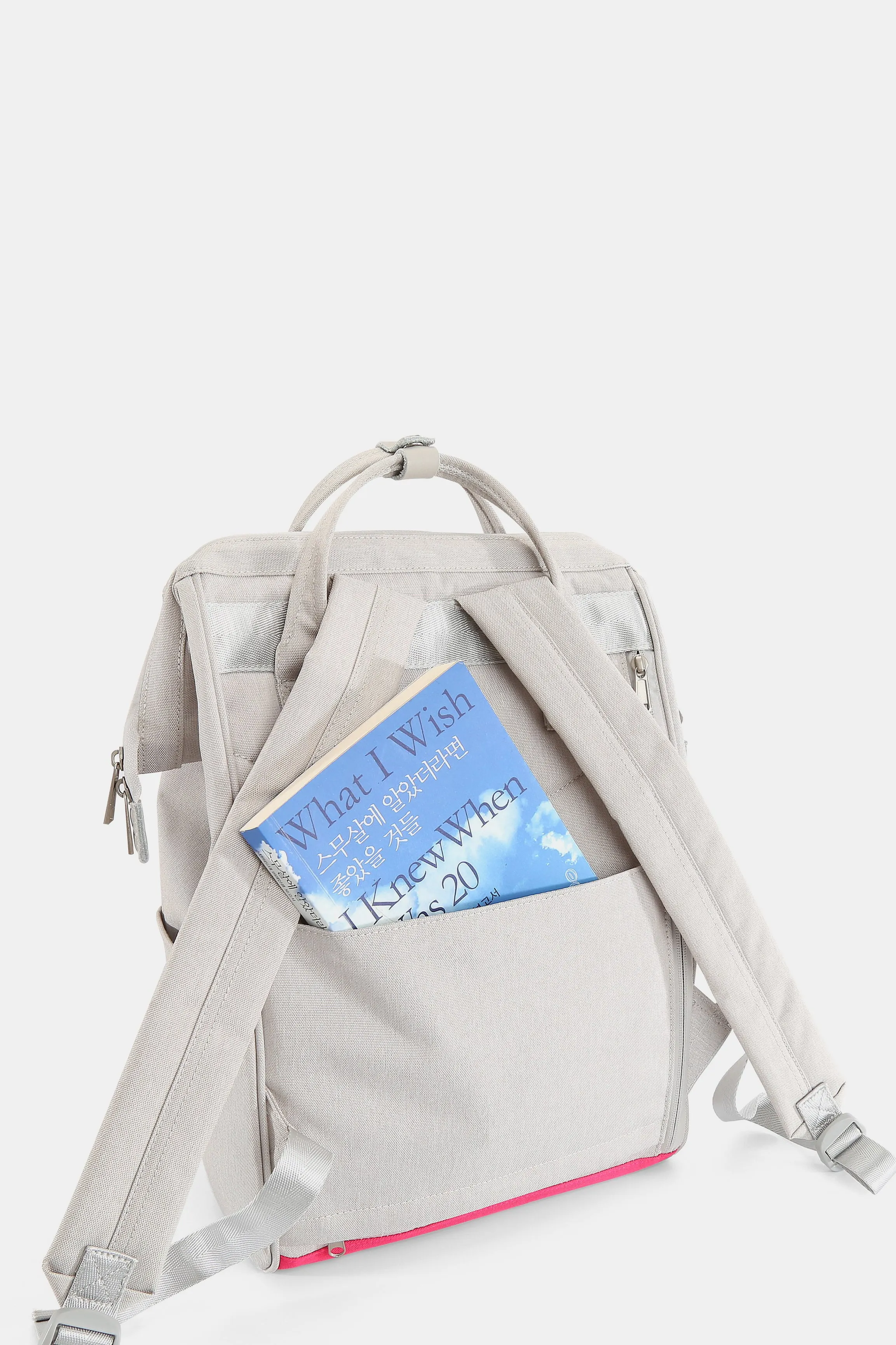 Blue Zone Planet |  Himawari Contrast Waterproof Backpack Bag with External USB Port