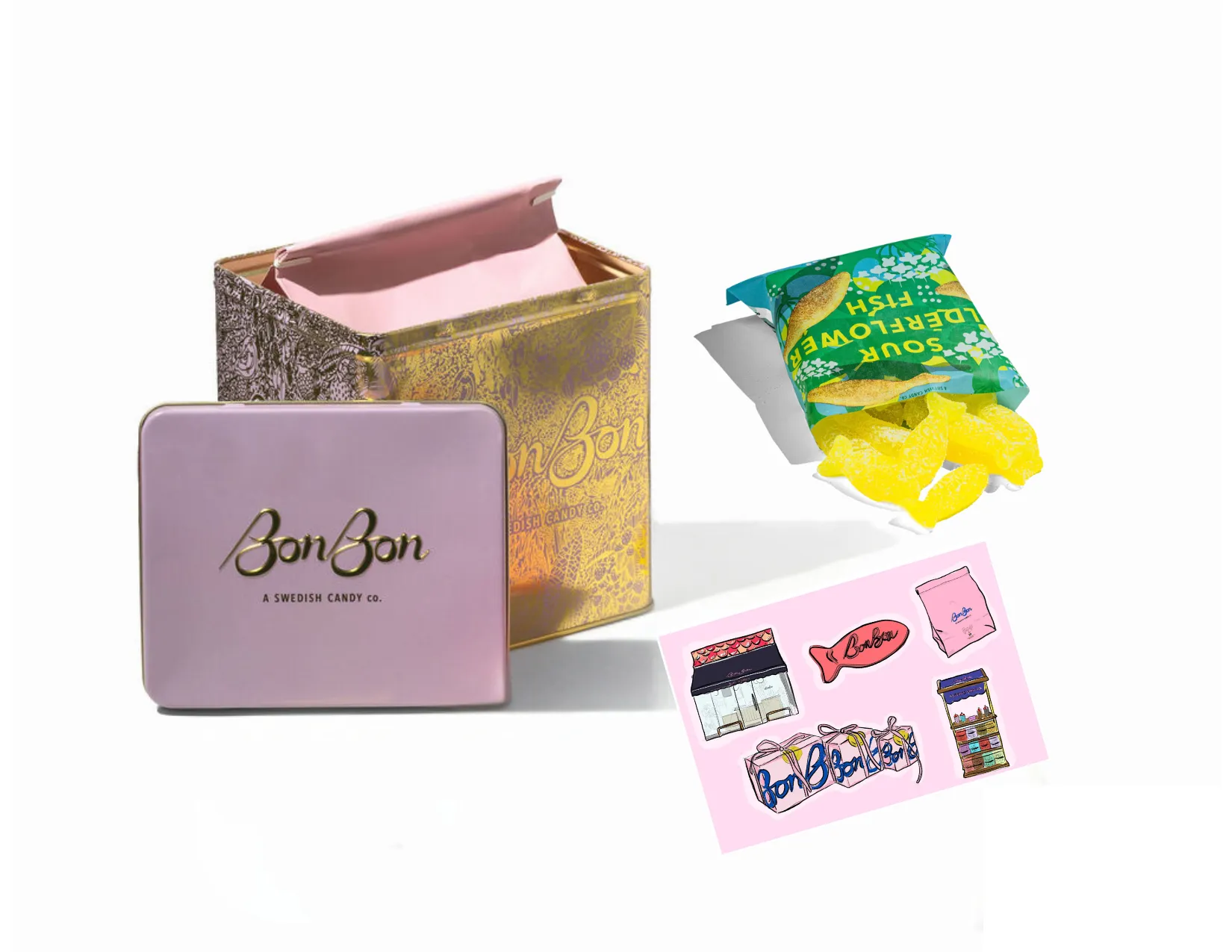 BonBon's Best Mix Candy Tin & Elderflower
