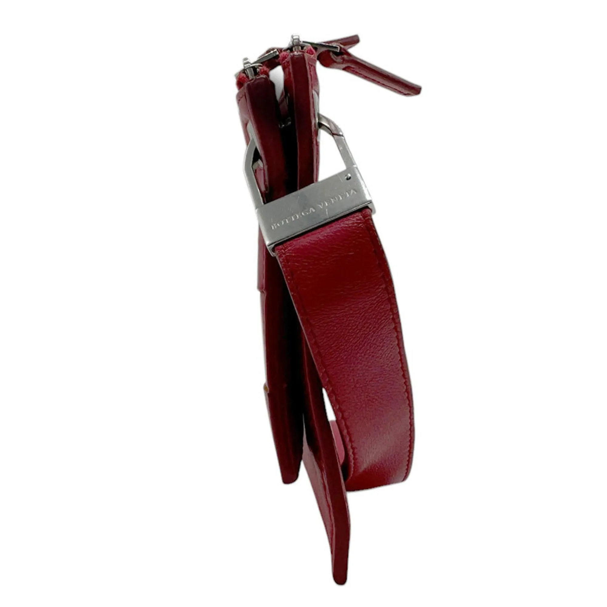 Bottega Veneta Cassette Red Leather Bag
