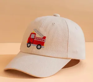 Boys Fire Truck Baseball Cap