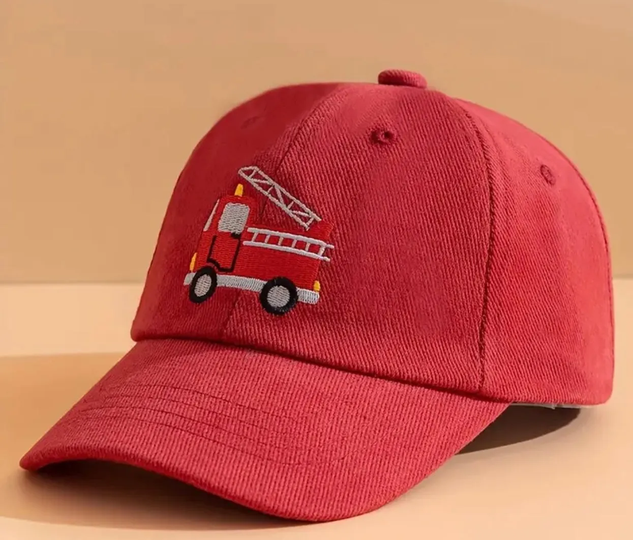 Boys Fire Truck Baseball Cap