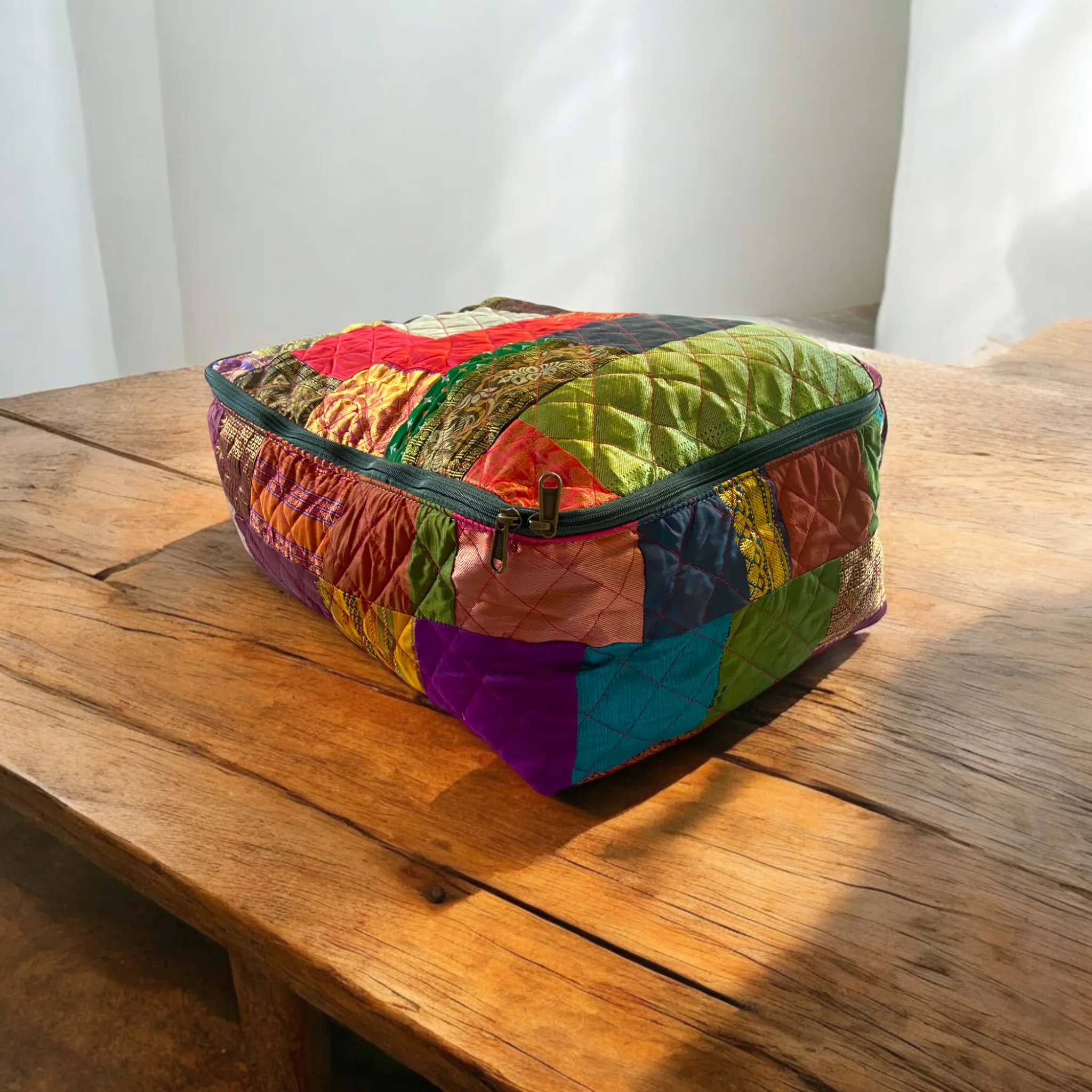 Bright Indian Weaves Breathable storage bag for saree,blanket, pillow & quilt