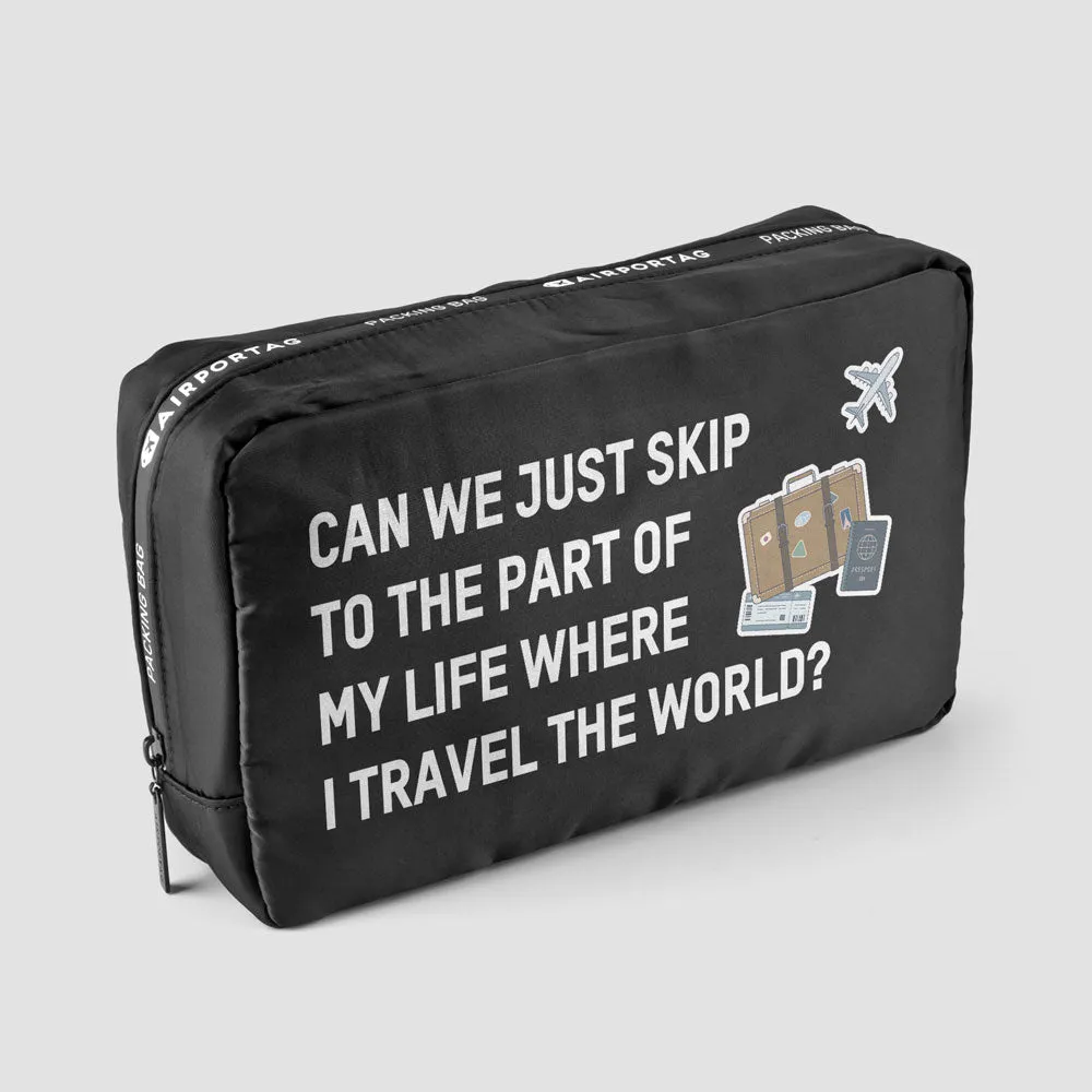 Can We Just Travel The World - Packing Bag