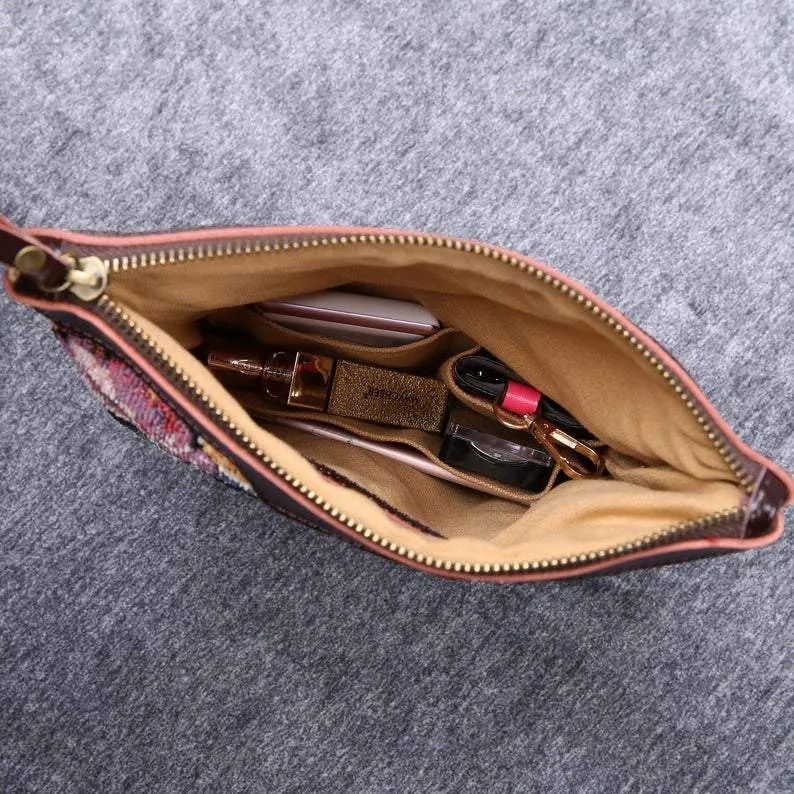 Carpet Clutch & Wristlet Floral Rose
